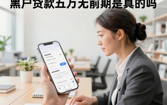 黑户贷款五万无前期是真的吗,黑户哪里可以贷五万不需要前期费用