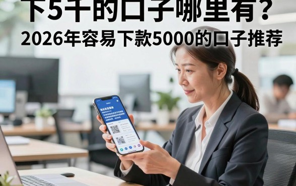 下5千的口子哪里有?2026年容易下款5000的口子推荐