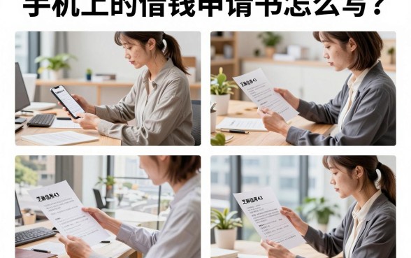 手机上的借钱申请书怎么写？手把手教你填写正规模板