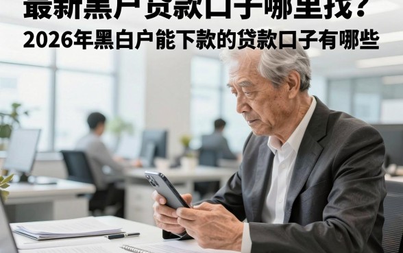 最新黑白户贷款口子哪里找?2026年黑白户能下款的贷款口子有哪些