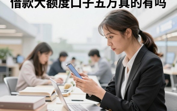 借款大额度口子五万真的有吗，哪里能借到五万的大额口子