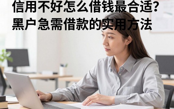 信用不好怎么借钱最合适?黑户急需借款的实用方法