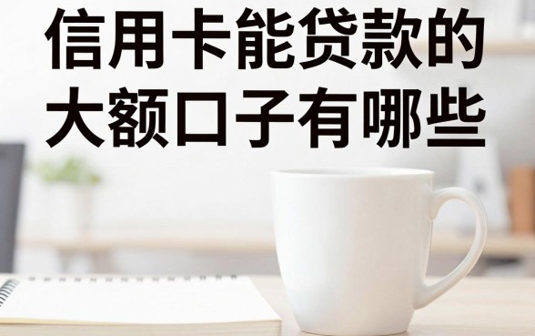信用卡能贷款的大额口子有哪些,哪家银行大额信用卡贷款容易批