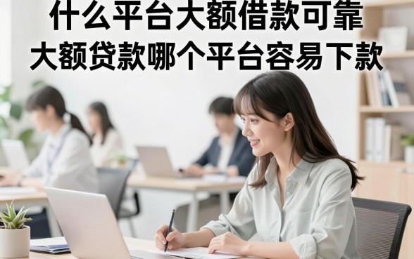 什么平台大额借款可靠,大额贷款哪个平台容易下款