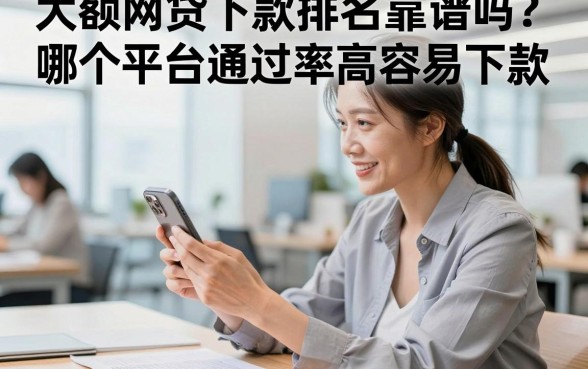 大额网贷下款排名靠谱吗?哪个平台通过率高容易下款