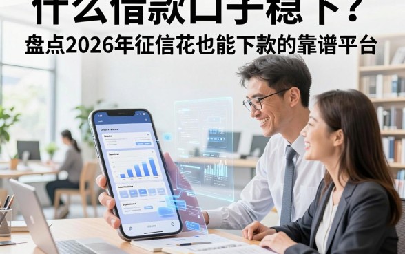 什么借款口子稳下?盘点2026年征信花也能下款的靠谱平台