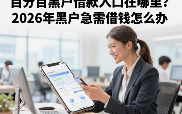 百分百黑户借款入口在哪里?2026年黑户急需借钱怎么办