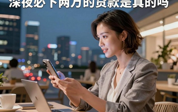 深夜必下两万的贷款是真的吗,哪里有深夜能下款两万的平台