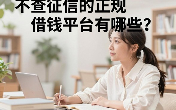 不查征信的正规借钱平台有哪些？真正不查征信能下款的平台推荐