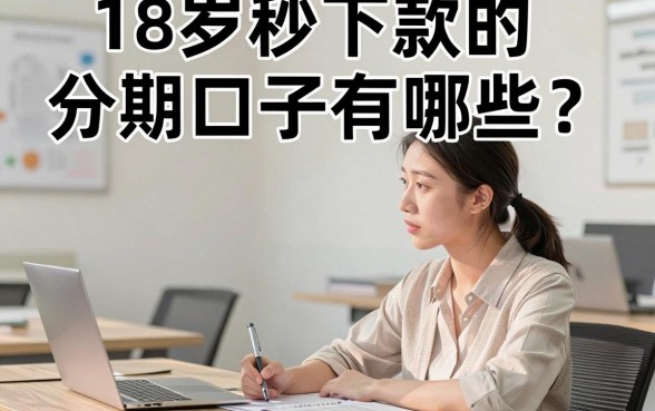 18岁秒下款的分期口子有哪些?正规容易通过的推荐