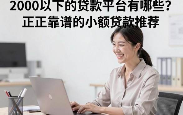 2000以下的贷款平台有哪些?正规靠谱的小额贷款推荐