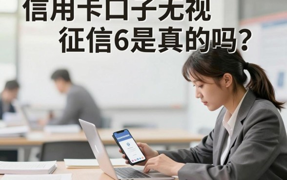 信用卡口子无视征信6是真的吗？征信黑户哪里能下款