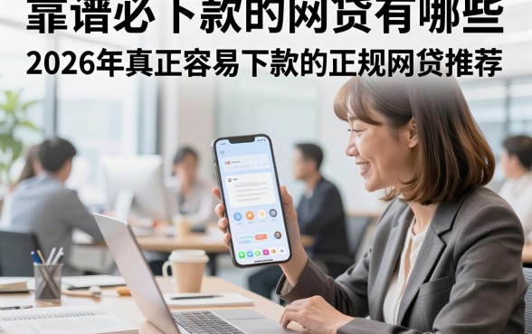 靠谱必下款的网贷有哪些，2026年真正容易下款的正规网贷推荐