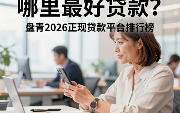 哪里最好贷款?盘点2026正规贷款平台排行榜