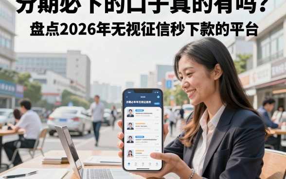 分期必下的口子真的有吗?盘点2026年无视征信秒下款的平台