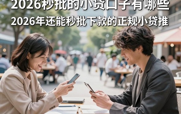2026秒批的小贷口子有哪些，2026年还能秒批下款的正规小贷推荐
