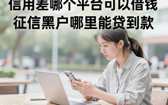 信用差哪个平台可以借钱，征信黑户哪里能贷到款