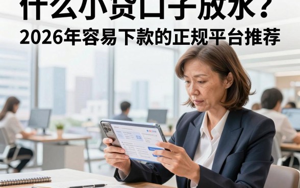 什么小贷口子放水?2026年容易下款的正规平台推荐