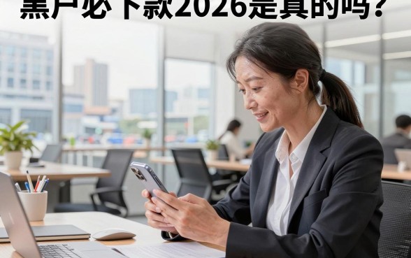 黑户必下款2026是真的吗?征信黑户哪里能贷到款