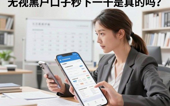 无视黑户口子秒下一千是真的吗?哪里有黑户必下的口子