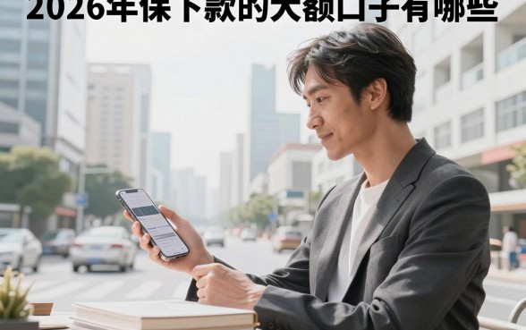 2026年保下款的大额口子有哪些,哪里能找到真正必下的大额贷款?