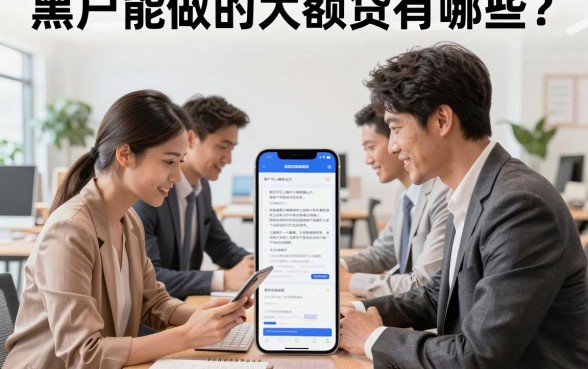 黑户能做的大额贷有哪些?征信黑户哪里能贷到大额资金?