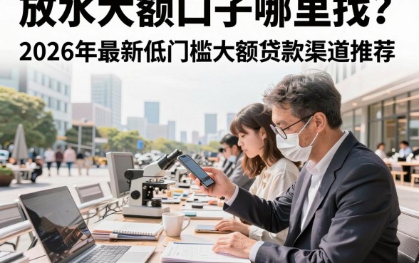 放水大额口子哪里找?2026年最新低门槛大额贷款渠道推荐