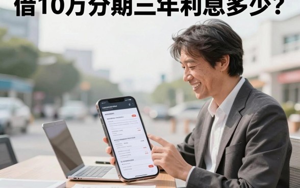 借10万分期三年利息多少?正规银行贷款怎么申请?