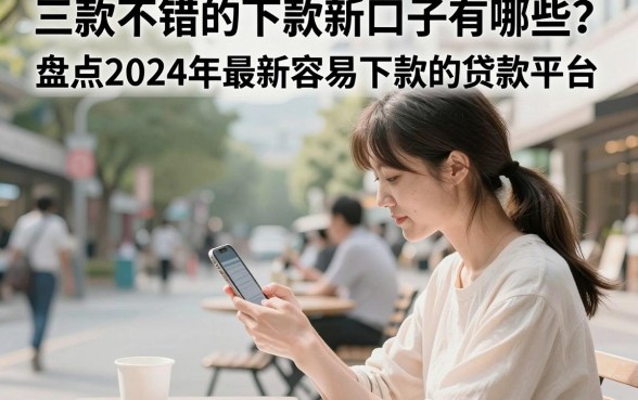 三款不错的下款新口子有哪些？盘点2024年最新容易下款的贷款平台