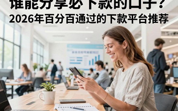 谁能分享必下款的口子?2026年百分百通过的下款平台推荐