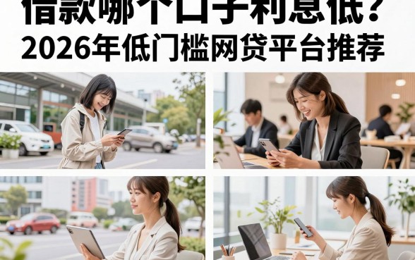 借款哪个口子利息低？2026年低门槛网贷平台推荐