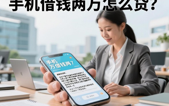手机借钱两万怎么贷？哪个平台容易下款利率低