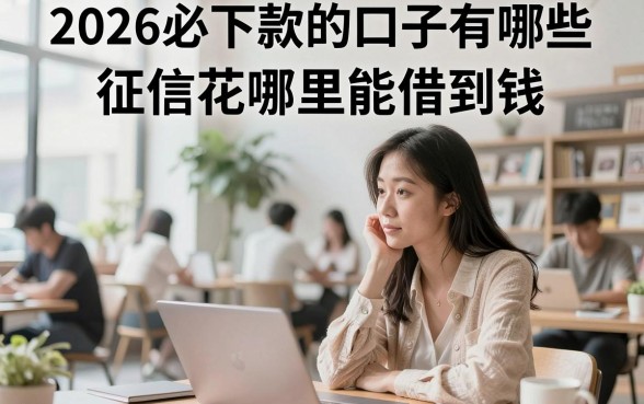 2026必下款的口子有哪些，征信花哪里能借到钱