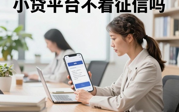 小贷平台不看征信吗，真的有不上征信的贷款吗