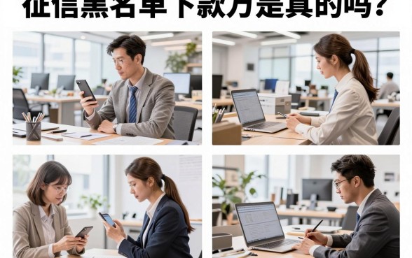 征信黑名单下款万是真的吗?征信黑户哪里能贷到款