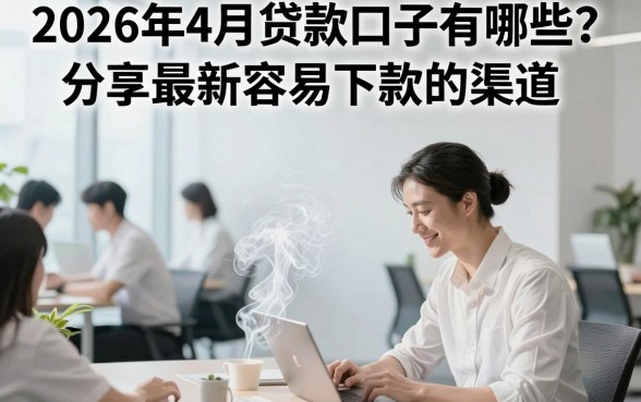 2026年4月贷款口子有哪些？分享最新容易下款的渠道