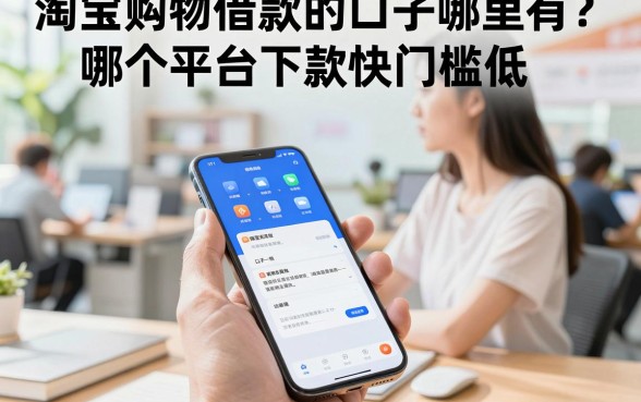 淘宝购物借款的口子哪里有？哪个平台下款快门槛低