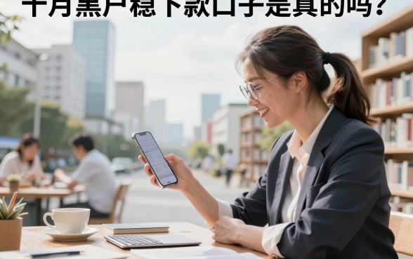 十月黑户稳下款口子是真的吗？黑户哪里可以贷款立马到账？