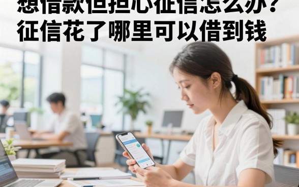想借款但担心征信怎么办？征信花了哪里可以借到钱