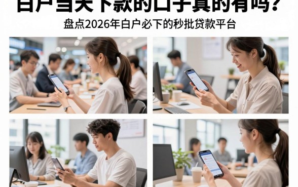 白户当天下款的口子真的有吗？盘点2026年白户必下的秒批贷款平台