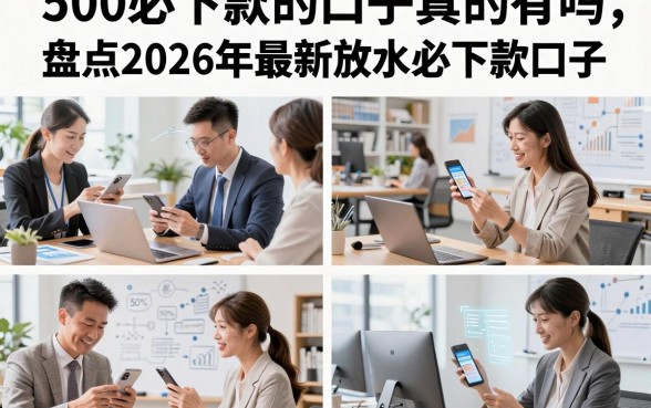 500必下款的口子真的有吗,盘点2026年最新放水必下款口子