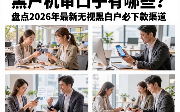 黑户机审口子有哪些？盘点2026年最新无视黑白户必下款渠道