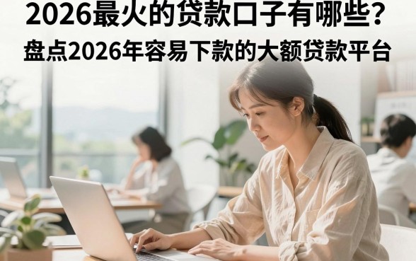 2026最火的贷款口子有哪些?盘点2026年容易下款的大额贷款平台