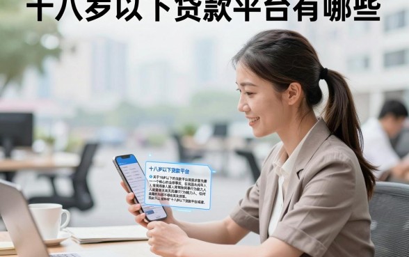 十八岁以下贷款平台有哪些,未成年人哪里可以借钱急用