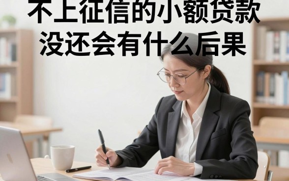 不上征信的小额贷款没还会有什么后果？不还钱真的没事吗？