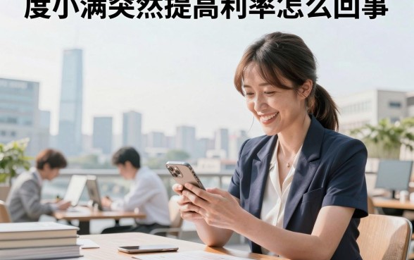 度小满突然提高利率怎么回事,为什么度小满突然提高利率?