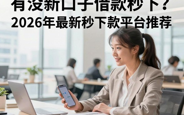有没新口子借款秒下?2026年最新秒下款平台推荐