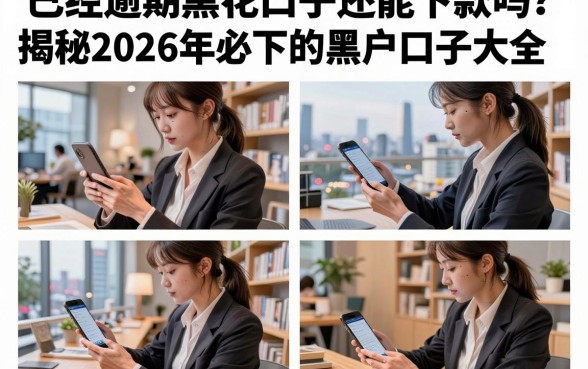 已经逾期黑花口子还能下款吗？揭秘2026年必下的黑户口子大全