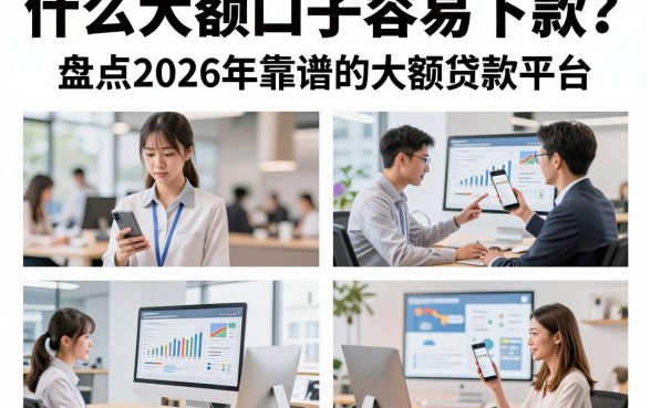 什么大额口子容易下款？盘点2026年靠谱的大额贷款平台