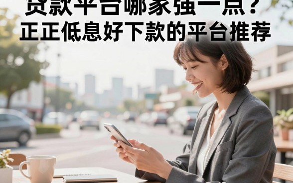 贷款平台哪家强一点?正规低息好下款的平台推荐